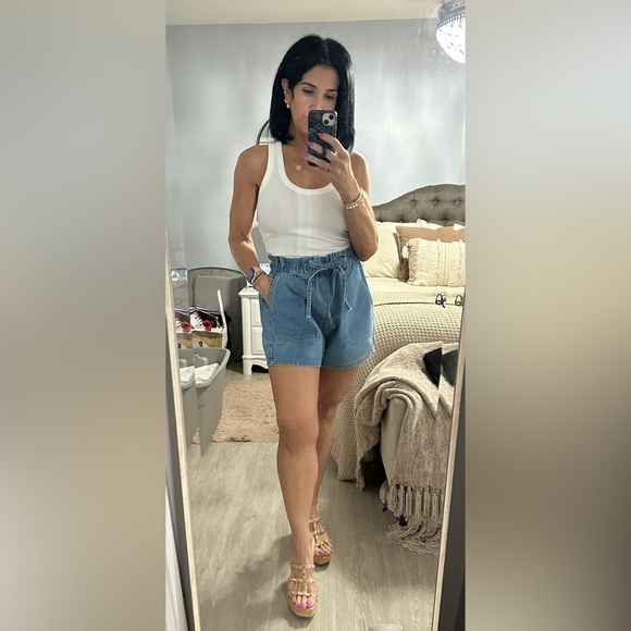 Wishlist High Waist Denim Blue Shorts - Picture 2 of 6